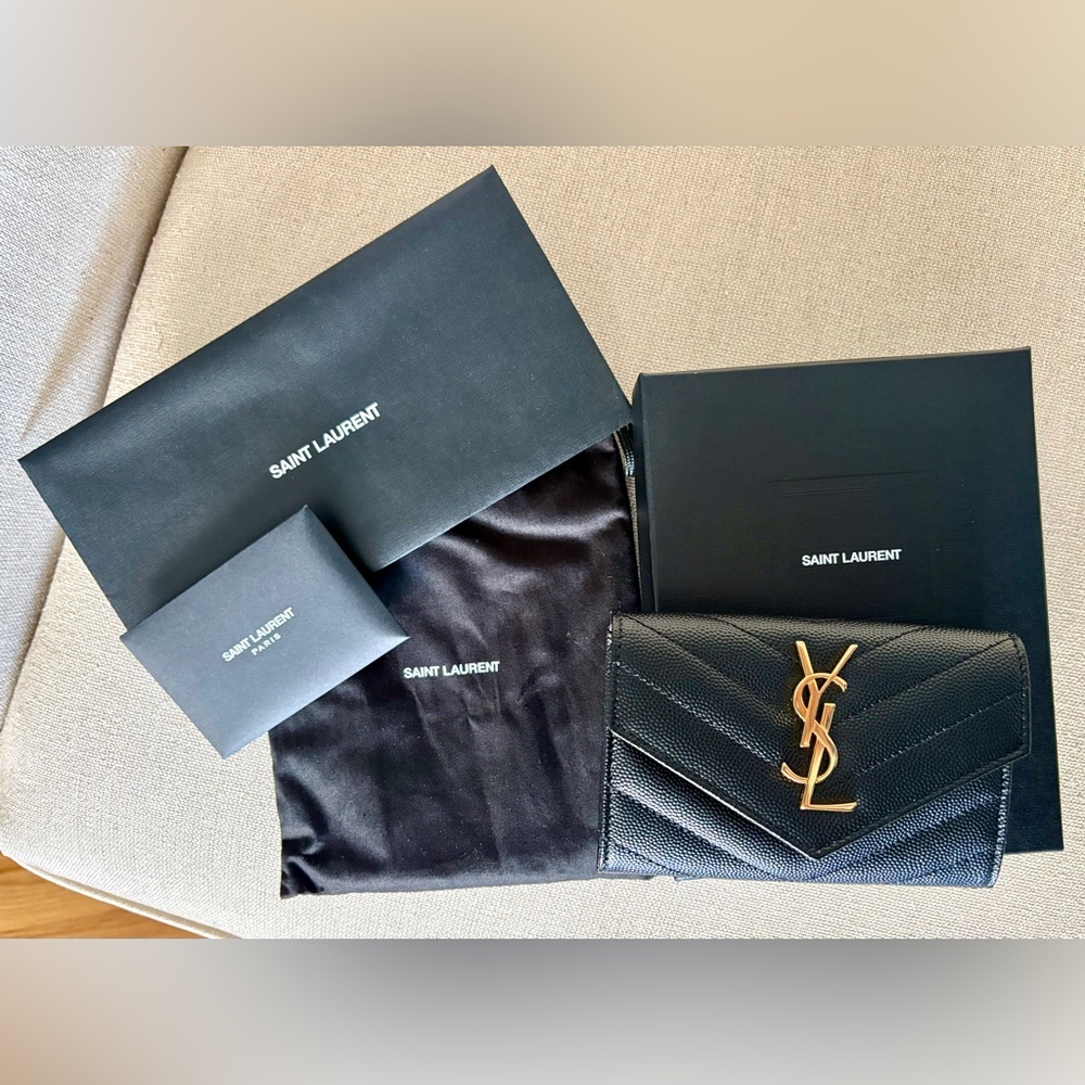 Saint Laurent Cassandre Small Envelope Wallet